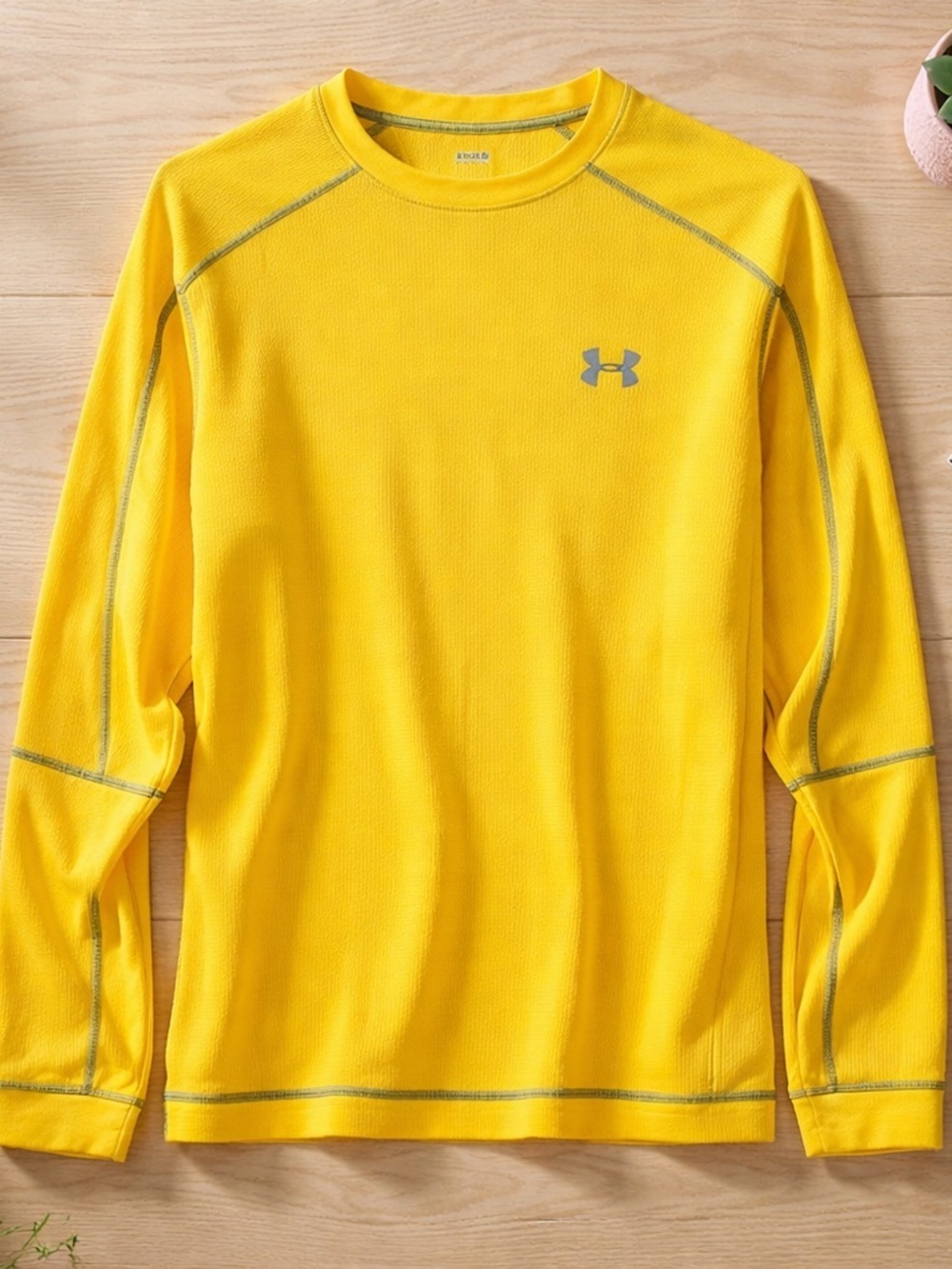 Under Armour Yellow Men's Performance Long Sleeve Top